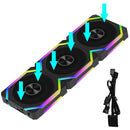 Jumpeak CS120 ARGB – Ventilador de Refrigeração Modular 360mm / 240mm, Empilhável e de Alto Desempenho