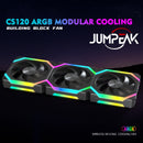 Jumpeak CS120 ARGB – Ventilador de Refrigeração Modular 360mm / 240mm, Empilhável e de Alto Desempenho