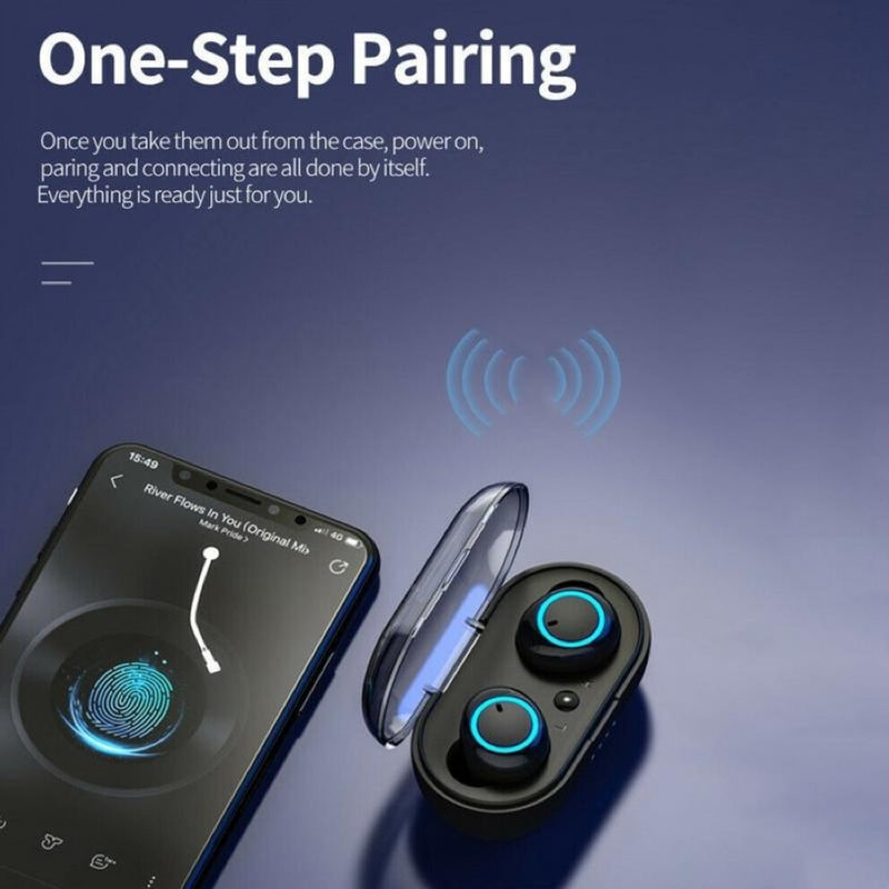 fone de ouvido sem fio Bluetooth Y50