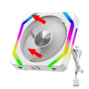 Jumpeak CS120 ARGB – Ventilador de Refrigeração Modular 360mm / 240mm, Empilhável e de Alto Desempenho