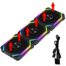 Jumpeak CS120 ARGB – Ventilador de Refrigeração Modular 360mm / 240mm, Empilhável e de Alto Desempenho