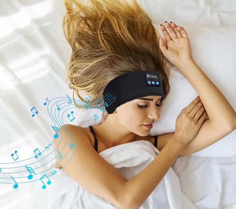 Fone Ouvido Bandana Faixa Cabeça Bluetooth Esportes Dormir