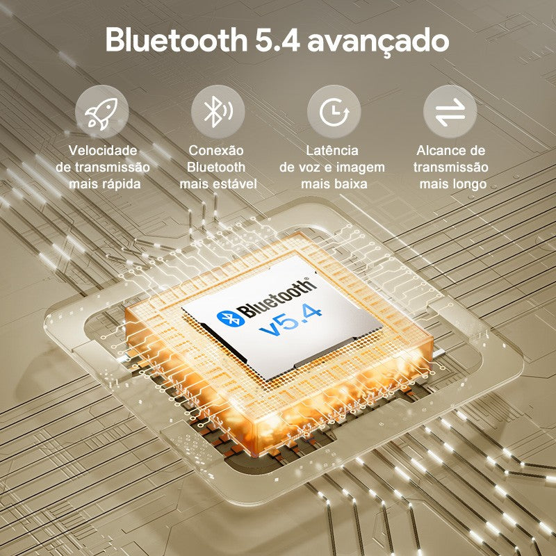 QCY-H3 ANC Auscultadores sem fios, Bluetooth 5.4, Hi-Res Audio, Over Ear Headset