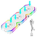 Jumpeak CS120 ARGB – Ventilador de Refrigeração Modular 360mm / 240mm, Empilhável e de Alto Desempenho