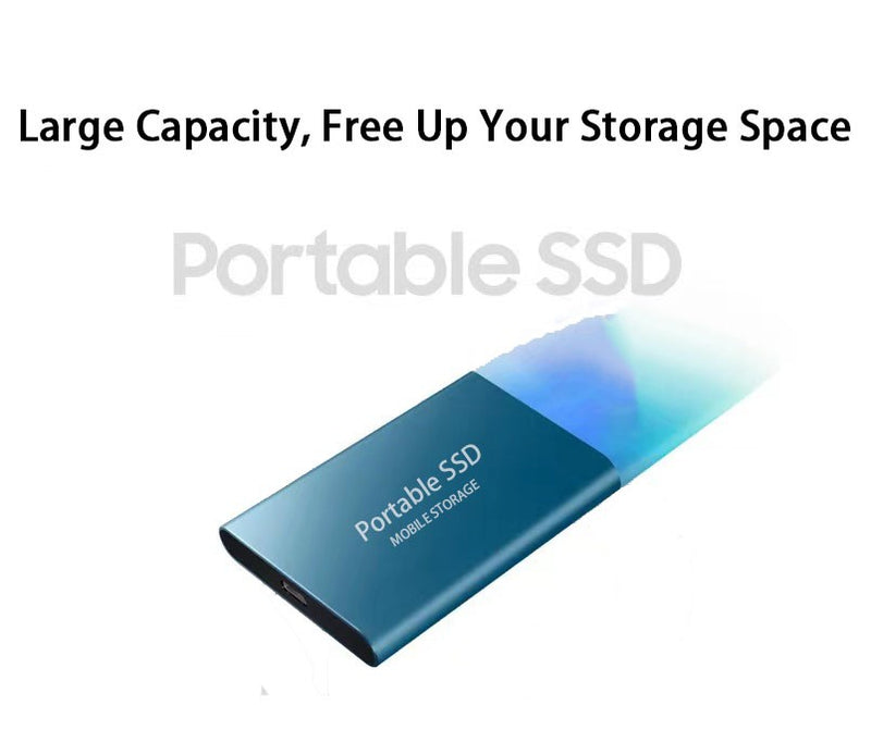 Disco Rígido Externo para Laptops e Desktops – SSD USB 3.0 Tipo C 1,8"