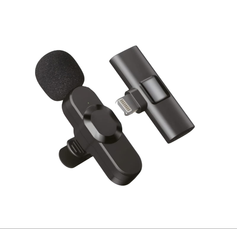 Microfone Lapela Sem Fio Lightning Plug And Play Onistek MC802