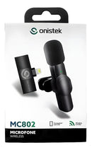 Microfone Lapela Sem Fio Lightning Plug And Play Onistek MC802